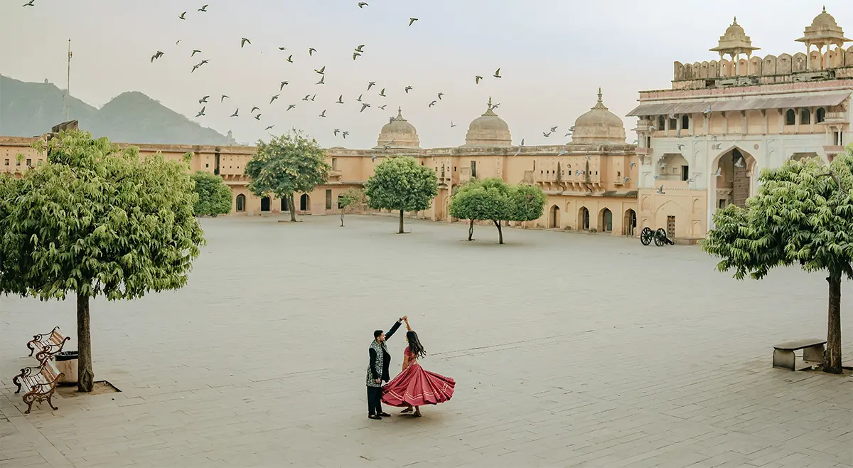 Best pre wedding shoot locations in Jaipur — Amer Fort and City Palace